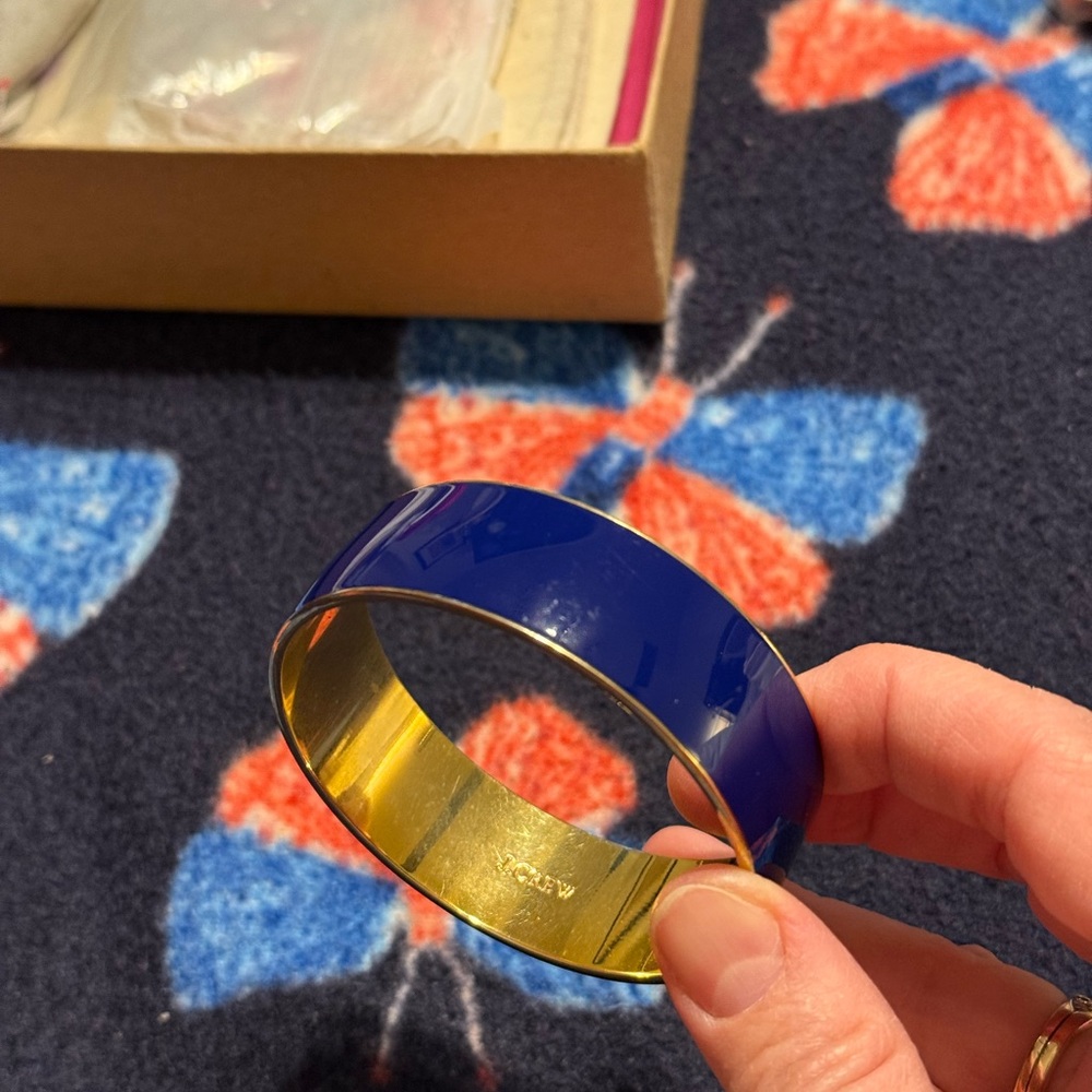 VTG/ J. Crew Blue and Gold Tone Bracelet